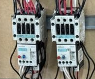Contactores Siemens SIRIUS 3RT con relé térmico cableados — circuito de arranque motor trifásico