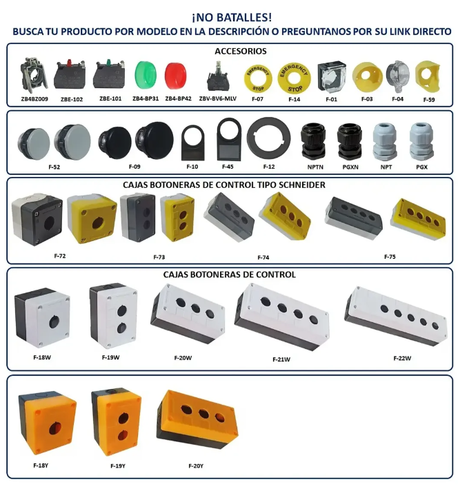 Cajas botoneras AM ELECTRIC